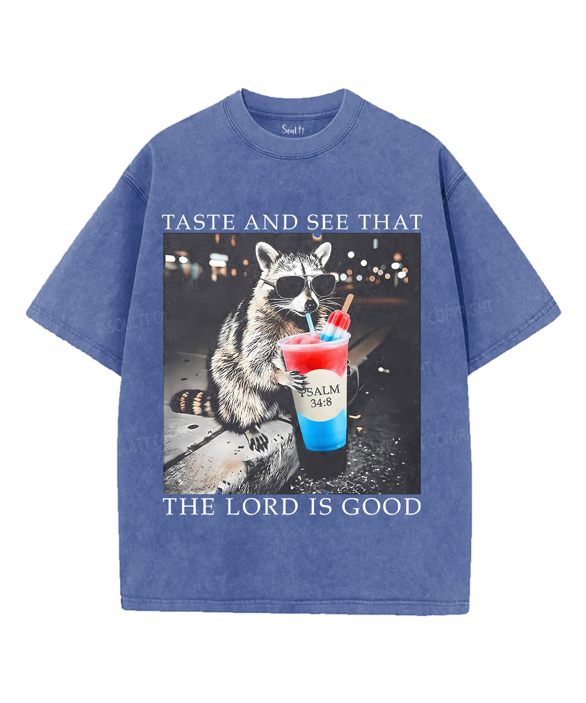Taste And See That The Lord Is Good Unisex Washed Christian T-shirt