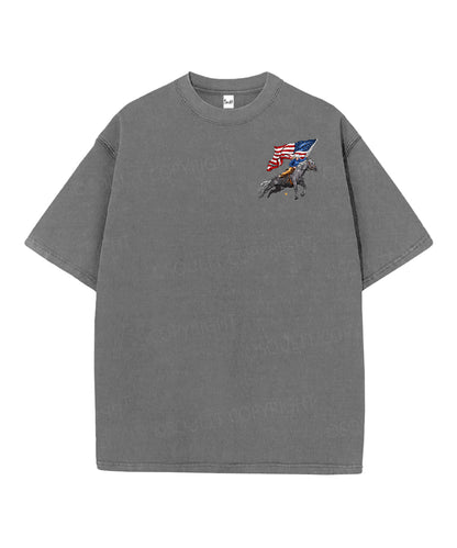 250 Years America Anniversary Double Sided Unisex Christian Washed T-Shirt & Shorts