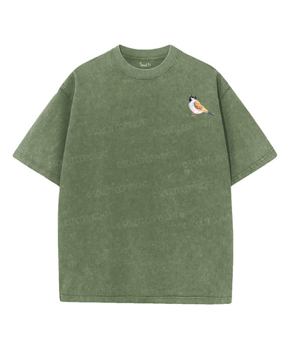 Look At The Birds Double Sided Unisex Washed Christian T-shirt