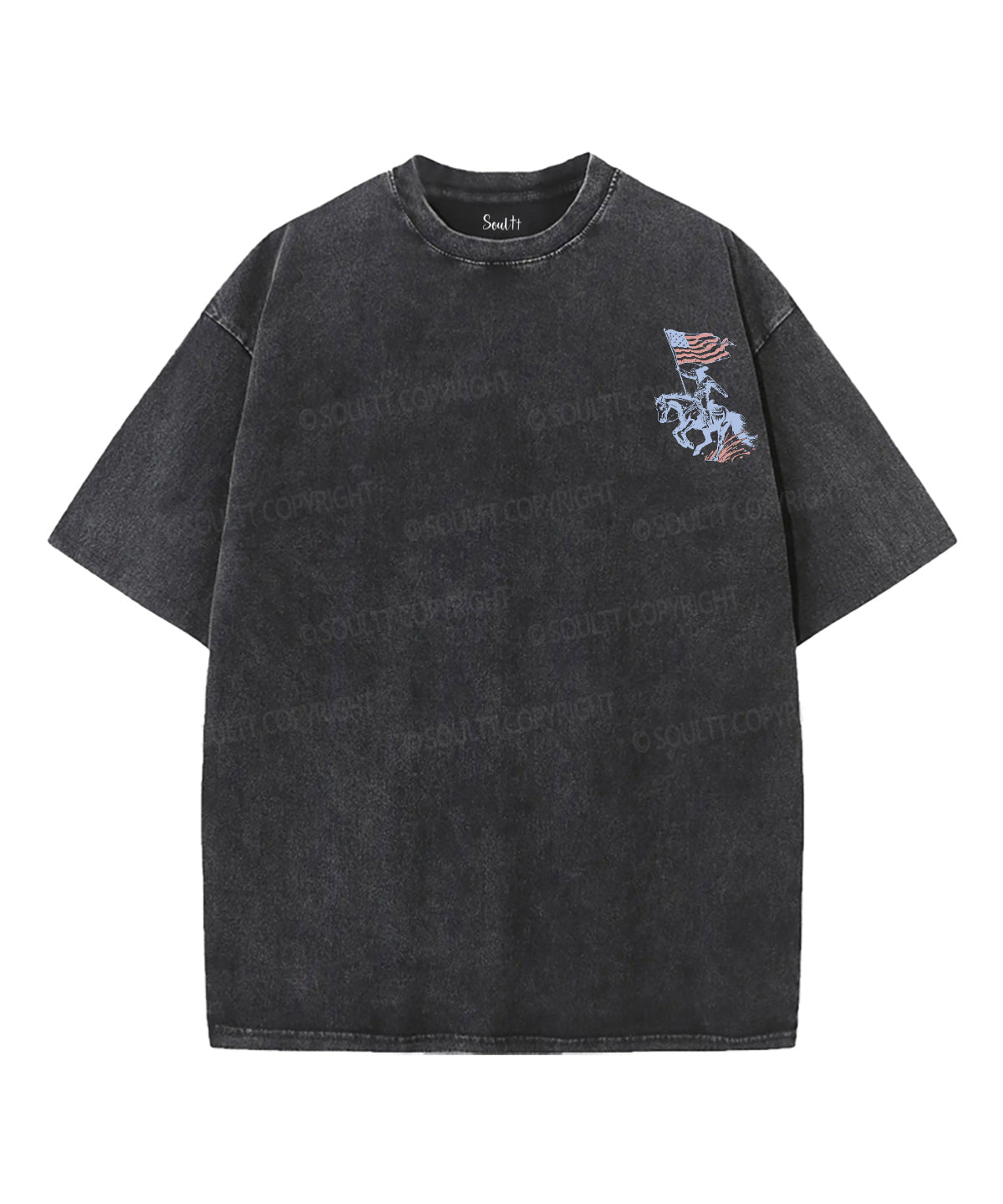 250 Years America Anniversary Double Sided Unisex Washed Christian T-shirt