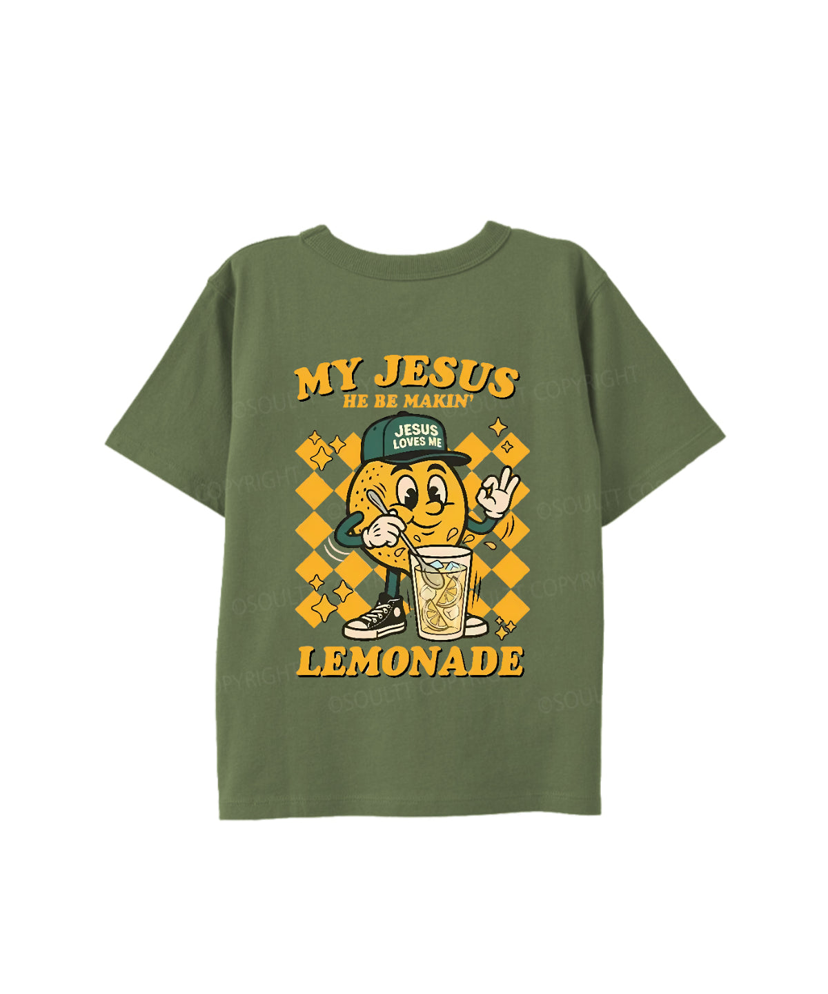 Kids Life Gave Me Some Lemons Double Sided Cotton Christian T-shirt