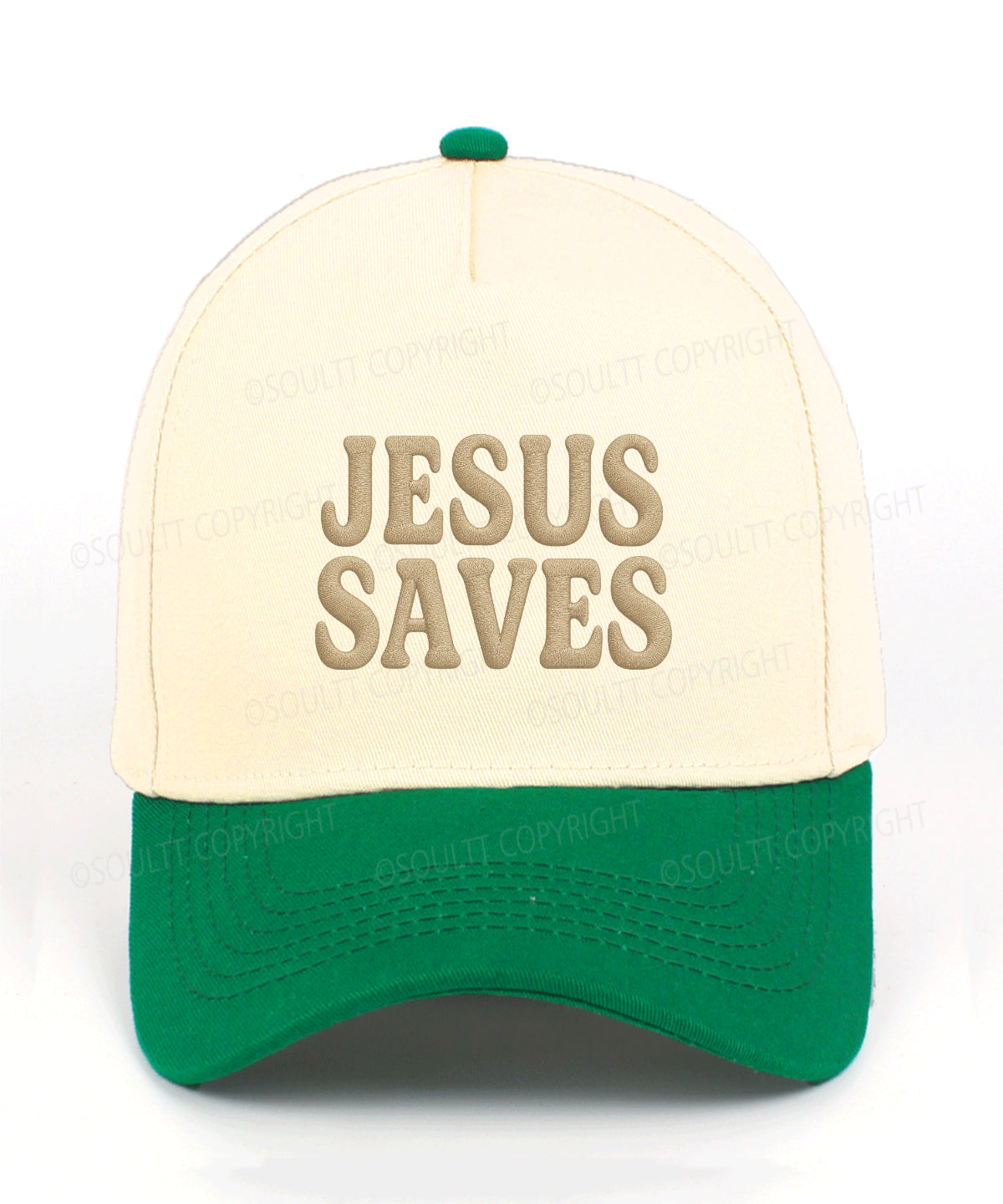 Jesus Saves Embroidered Christian Trucker Hat