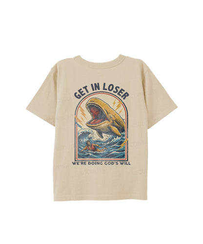 Kids We're Doing God's Will Double Sided Cotton Christian T-shirt