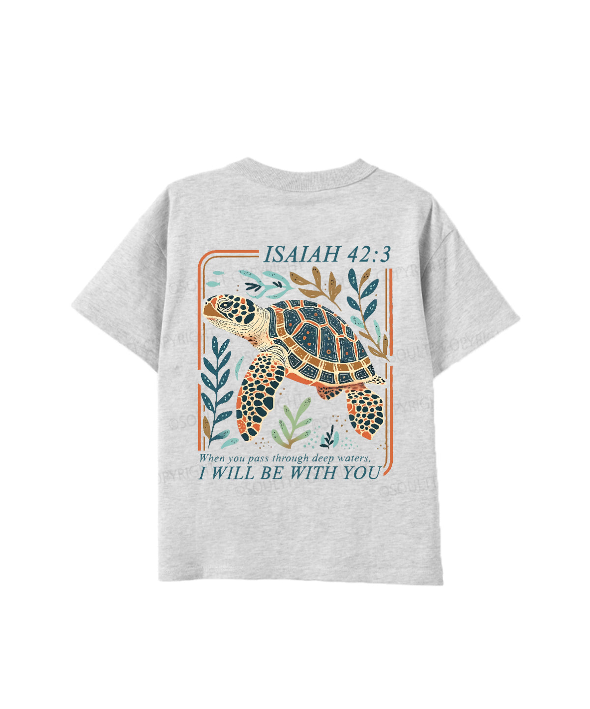 Kids I Will Be With You Double Sided Cotton Christian T-shirt