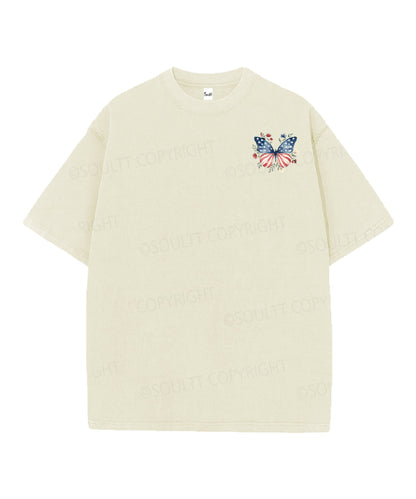 250 Years America Anniversary Double Sided Unisex Christian Washed T-Shirt & Shorts