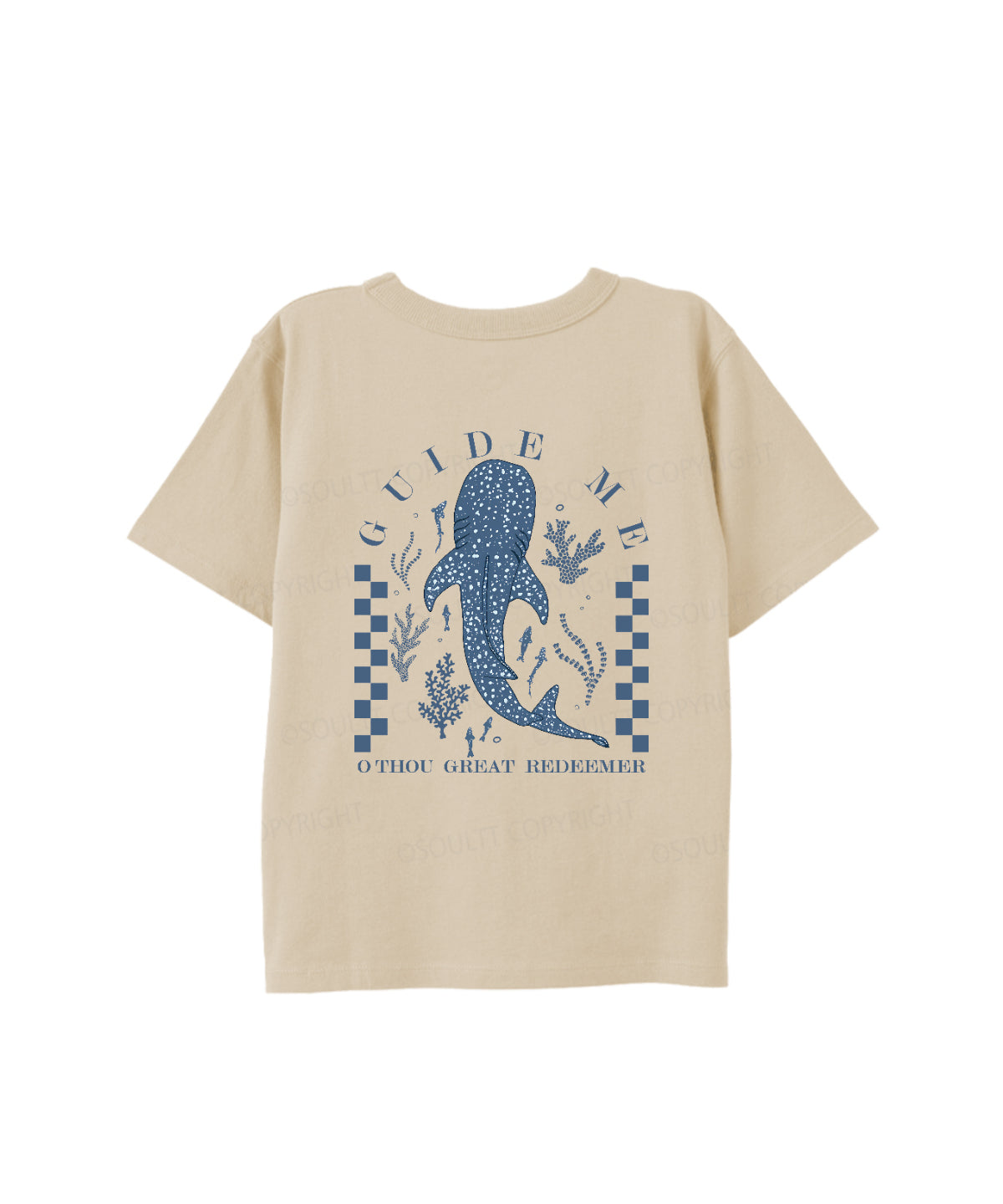 Kids Guide Me ,O Thou Great Redeemer Double Sided Cotton Christian T-shirt