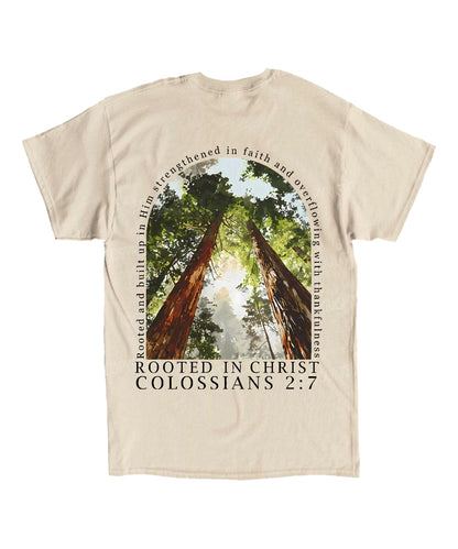 Rooted In Christ Double Sided Unisex Cotton Christian T-Shirt