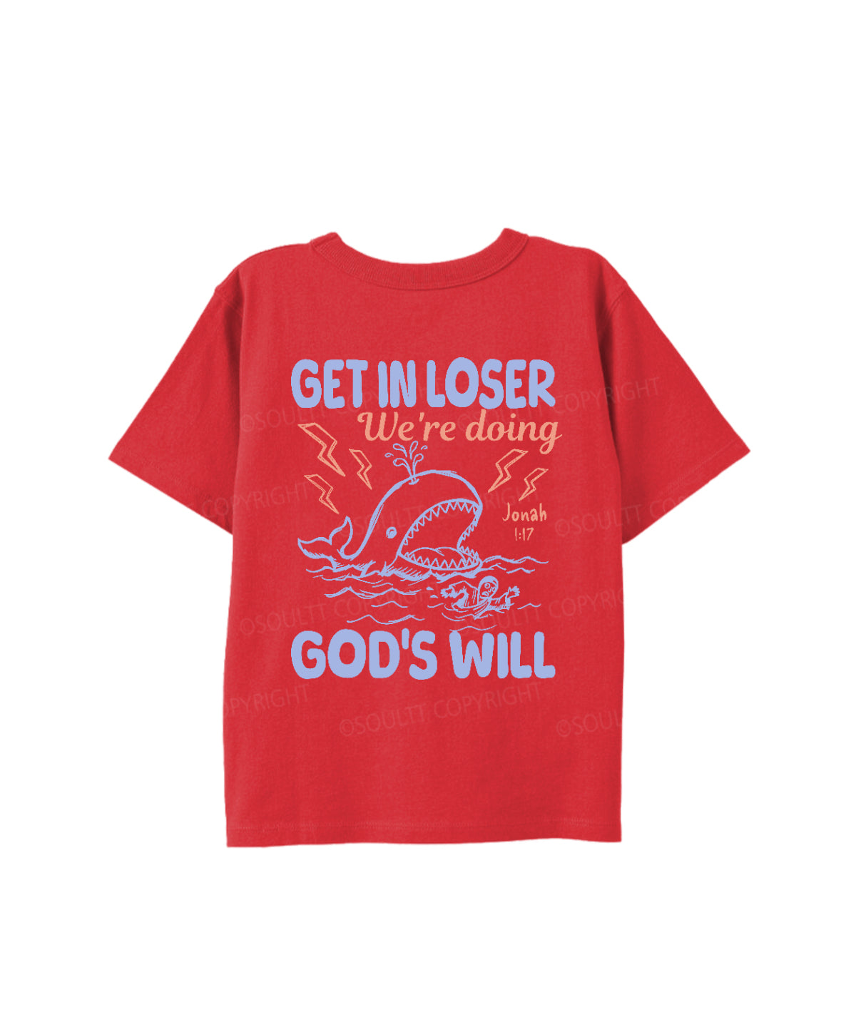 Kids We're Doing God's Will Double Sided Cotton Christian T-shirt