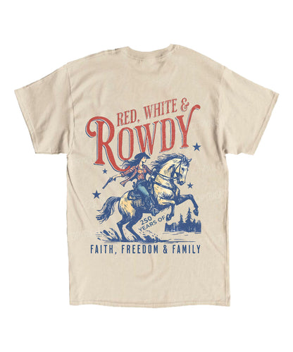 250 Years America Anniversary Double Sided Unisex Cotton Christian T-Shirt