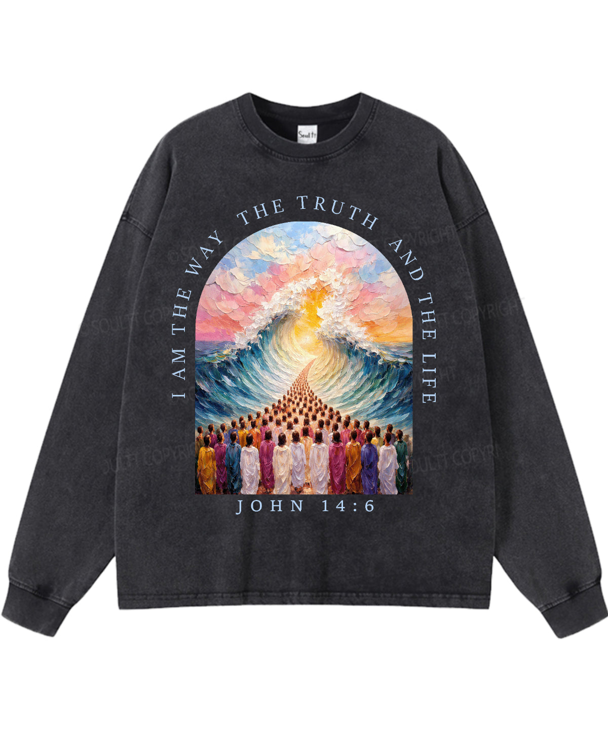I Am The Way Washed Christian Long-sleeve T-shirt