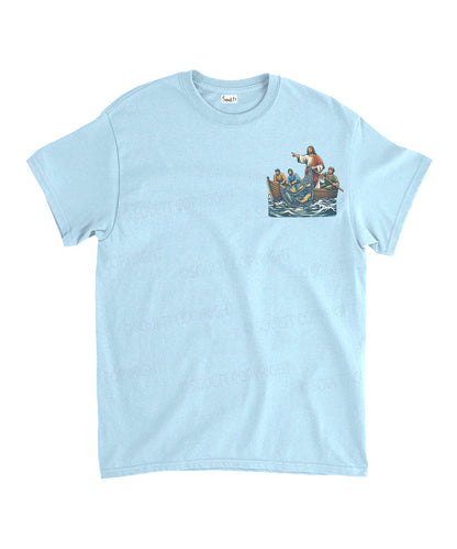 We're Going Fishing Double Sided Unisex Cotton Christian T-Shirt