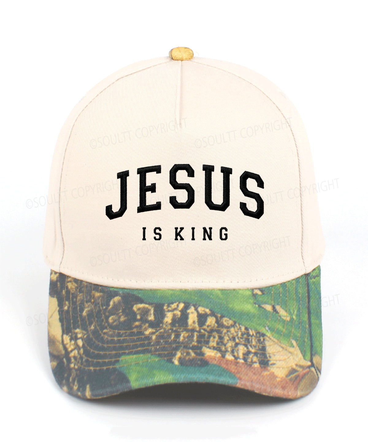 Jesus Is King Embroidered Christian Trucker Hat