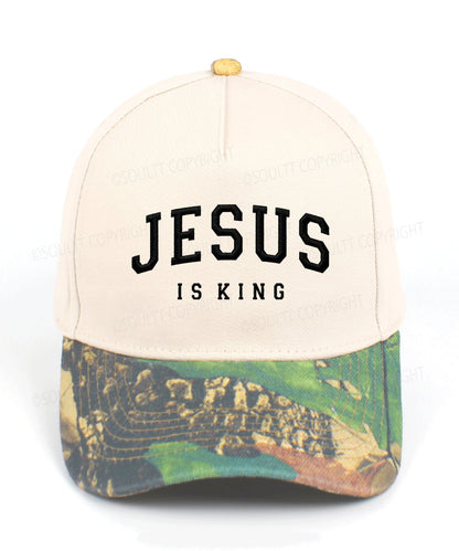 Jesus Is King Embroidered Christian Trucker Hat