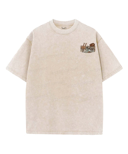 We're Saving The Species Double Sided Unisex Washed Christian T-shirt