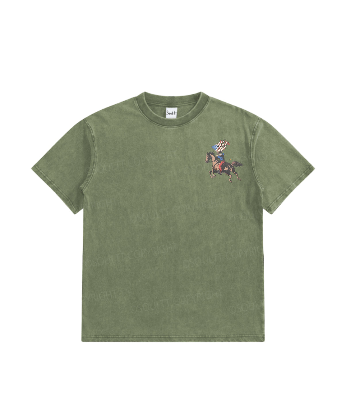 Kids 250 Years America Anniversary Double Sided Washed Christian T-shirt