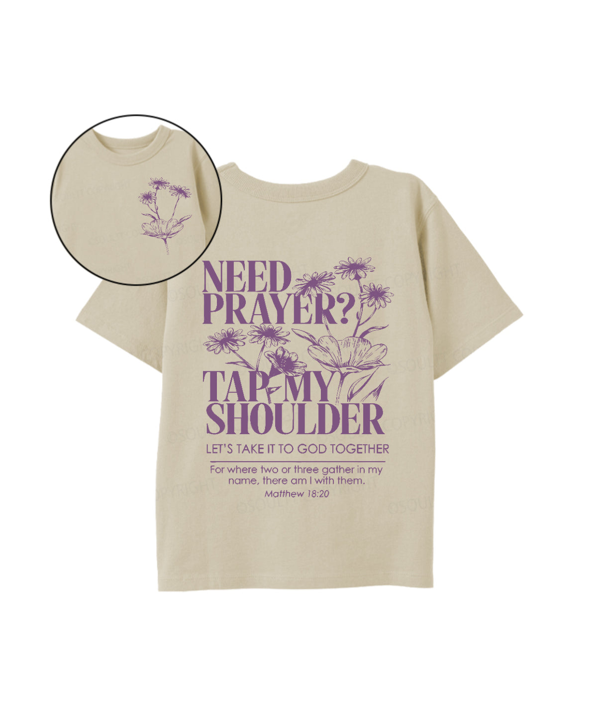 Kids Need Prayer ? Double Sided Cotton Christian T-shirt