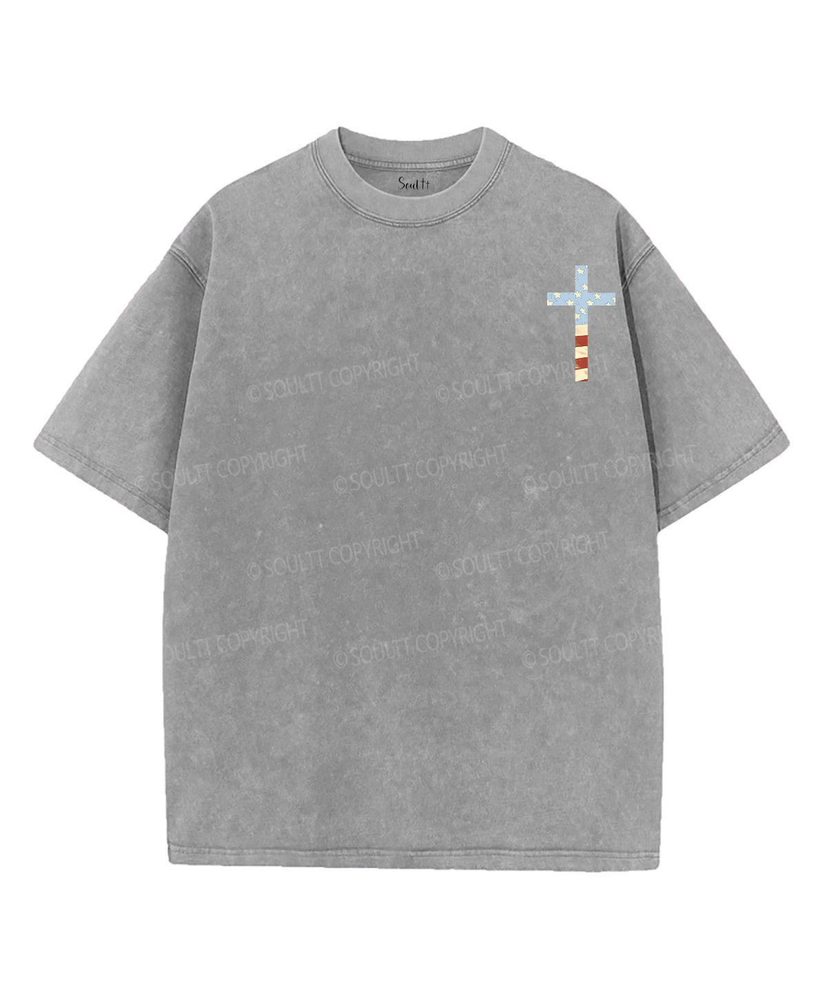 There Is Freedom Double Sided Unisex Washed Christian T-shirt