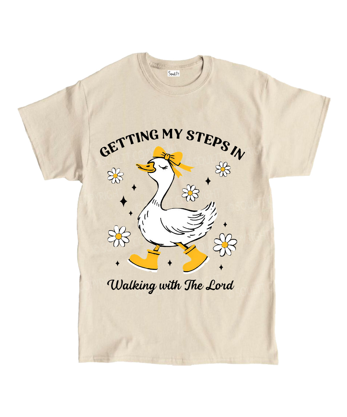 Walking With The Lord Unisex Cotton Christian T-Shirt