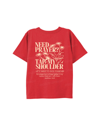 Kids Need Prayer ? Double Sided Cotton Christian T-shirt