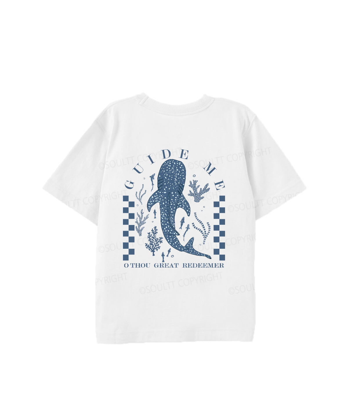 Kids Guide Me ,O Thou Great Redeemer Double Sided Cotton Christian T-shirt