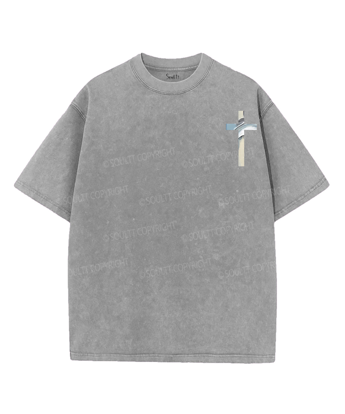 Faith Over Fear Double Sided Unisex Washed Christian T-shirt