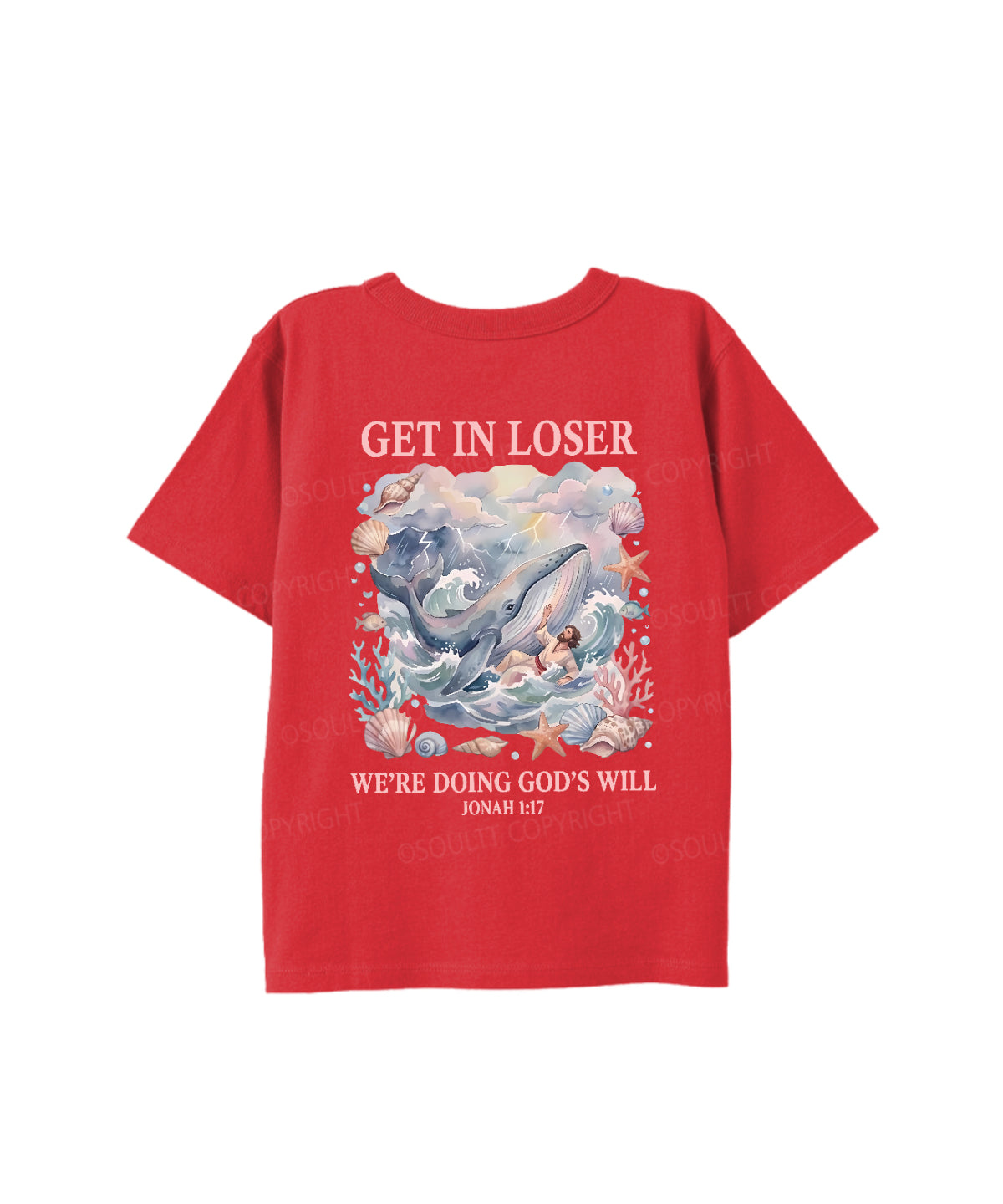 Kids We're Doing God's Will Double Sided Cotton Christian T-shirt