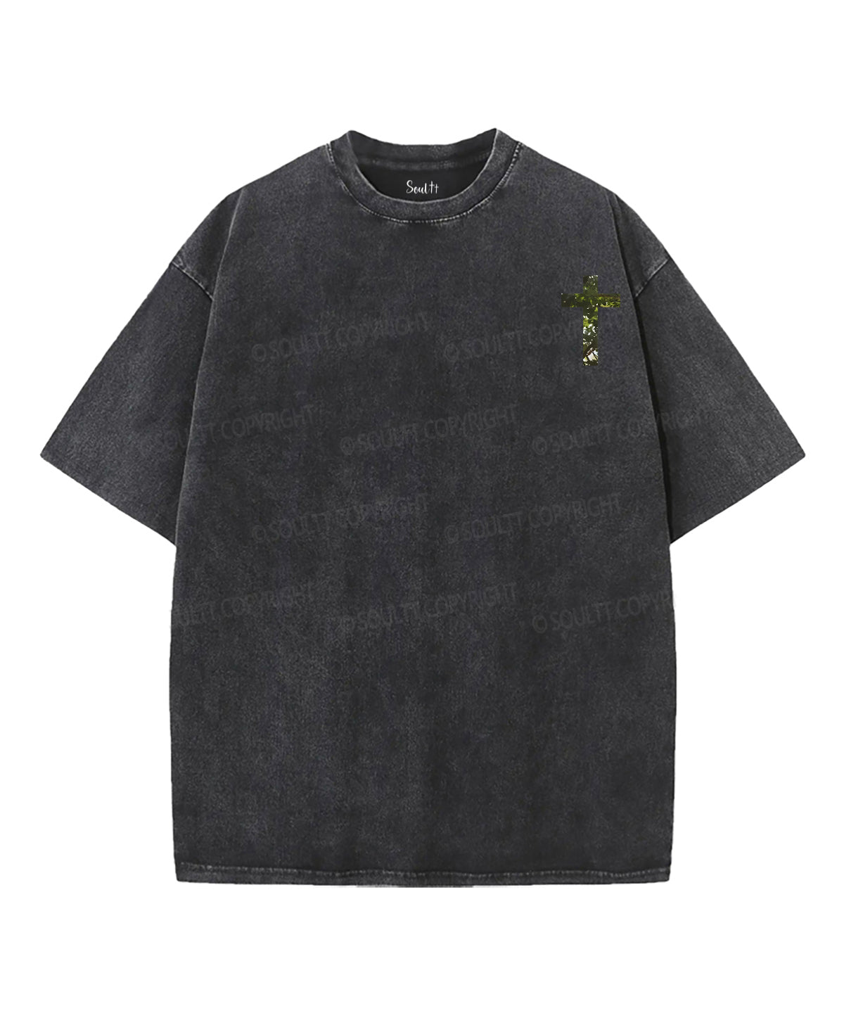 Rooted In Christ Double Sided Unisex Washed Christian T-shirt