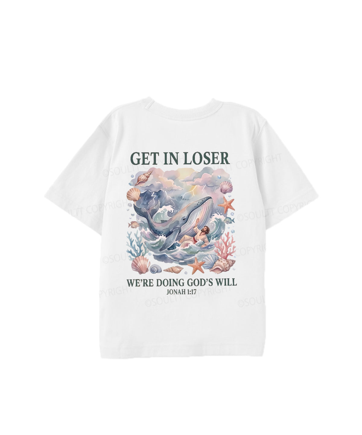 Kids We're Doing God's Will Double Sided Cotton Christian T-shirt