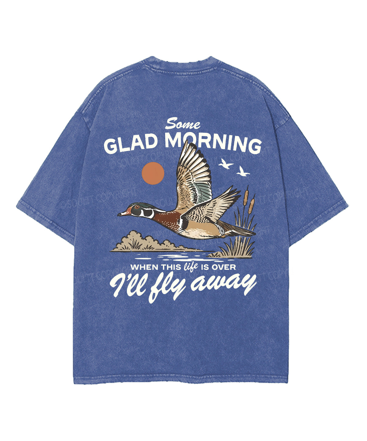 Some Glad Morning Double Sided Unisex Washed Christian T-shirt