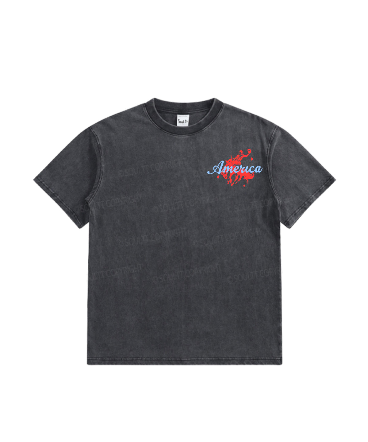 Kids 250 Years America Anniversary Double Sided Washed Christian T-shirt