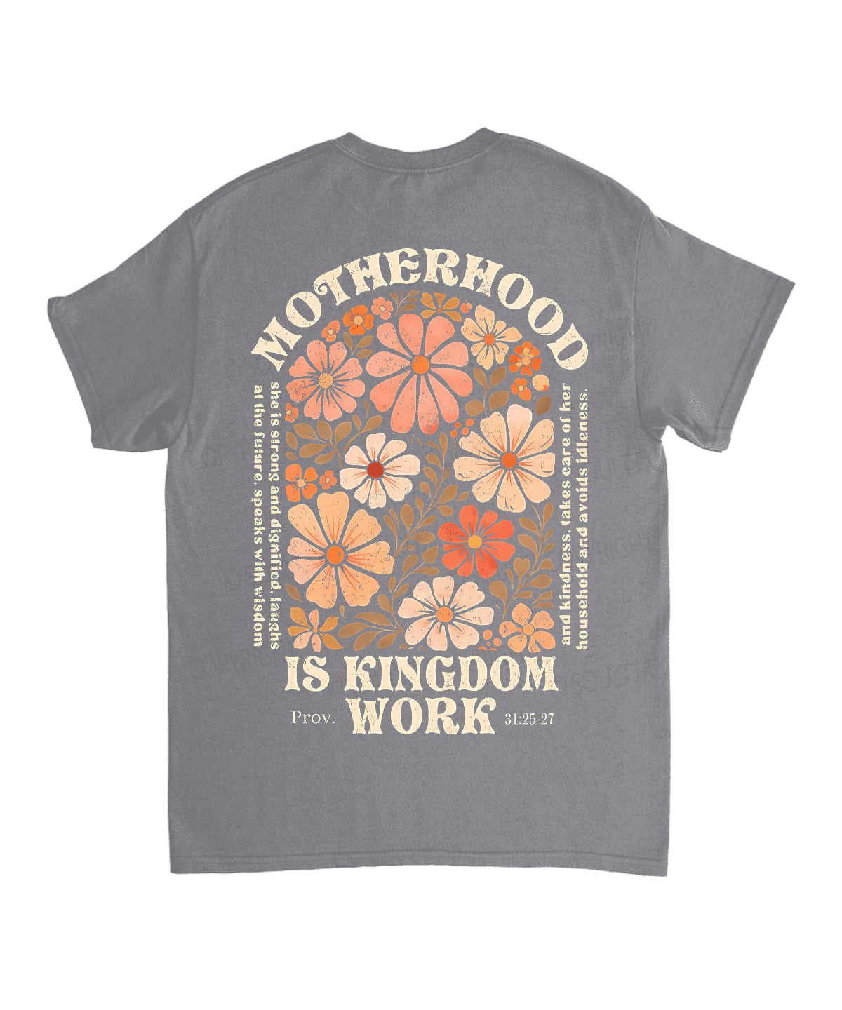Motherhood Is Kingdom Work Double Sided Unisex Cotton Christian T-Shirt