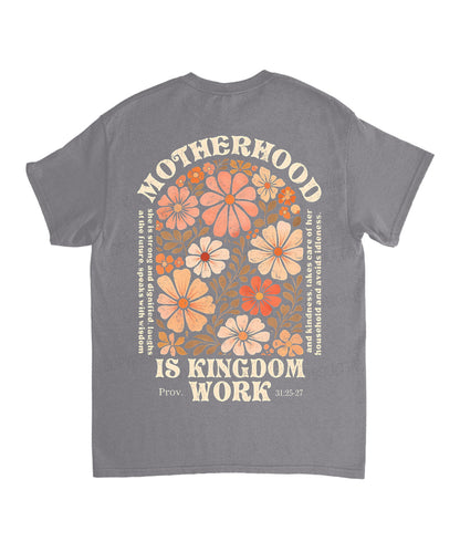 Motherhood Is Kingdom Work Double Sided Unisex Cotton Christian T-Shirt