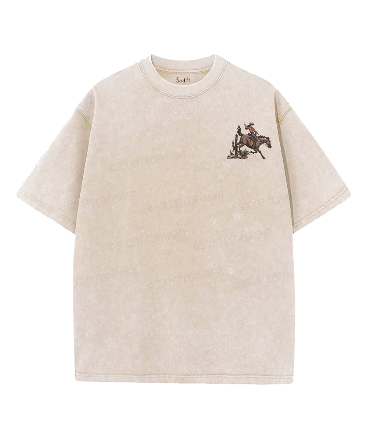 YHWH Double Sided Unisex Washed Christian T-shirt