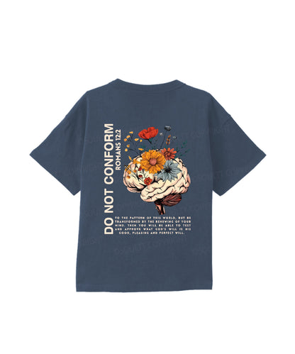Kids Do Not Conform Double Sided Cotton Christian T-shirt
