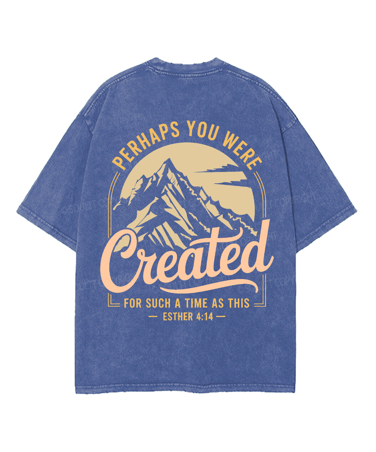 Created For Such A Time Double Sided Unisex Washed Christian T-shirt