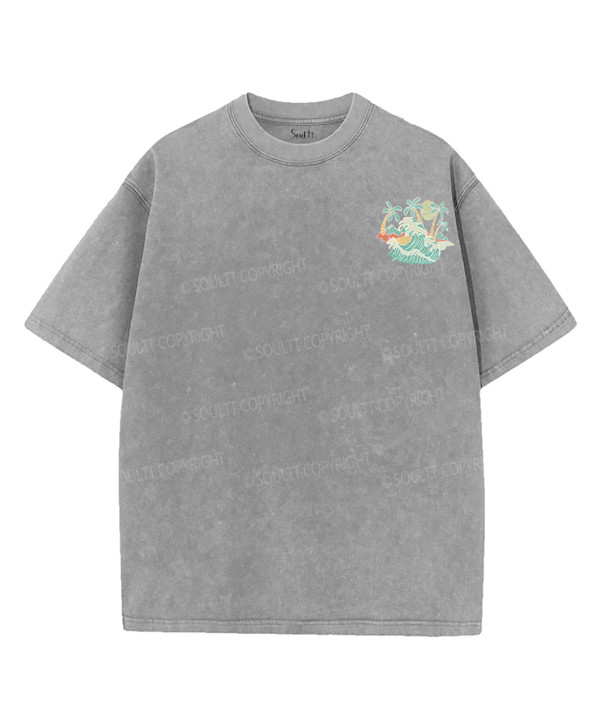 For You Are With Me Double Sided Unisex Washed Christian T-shirt