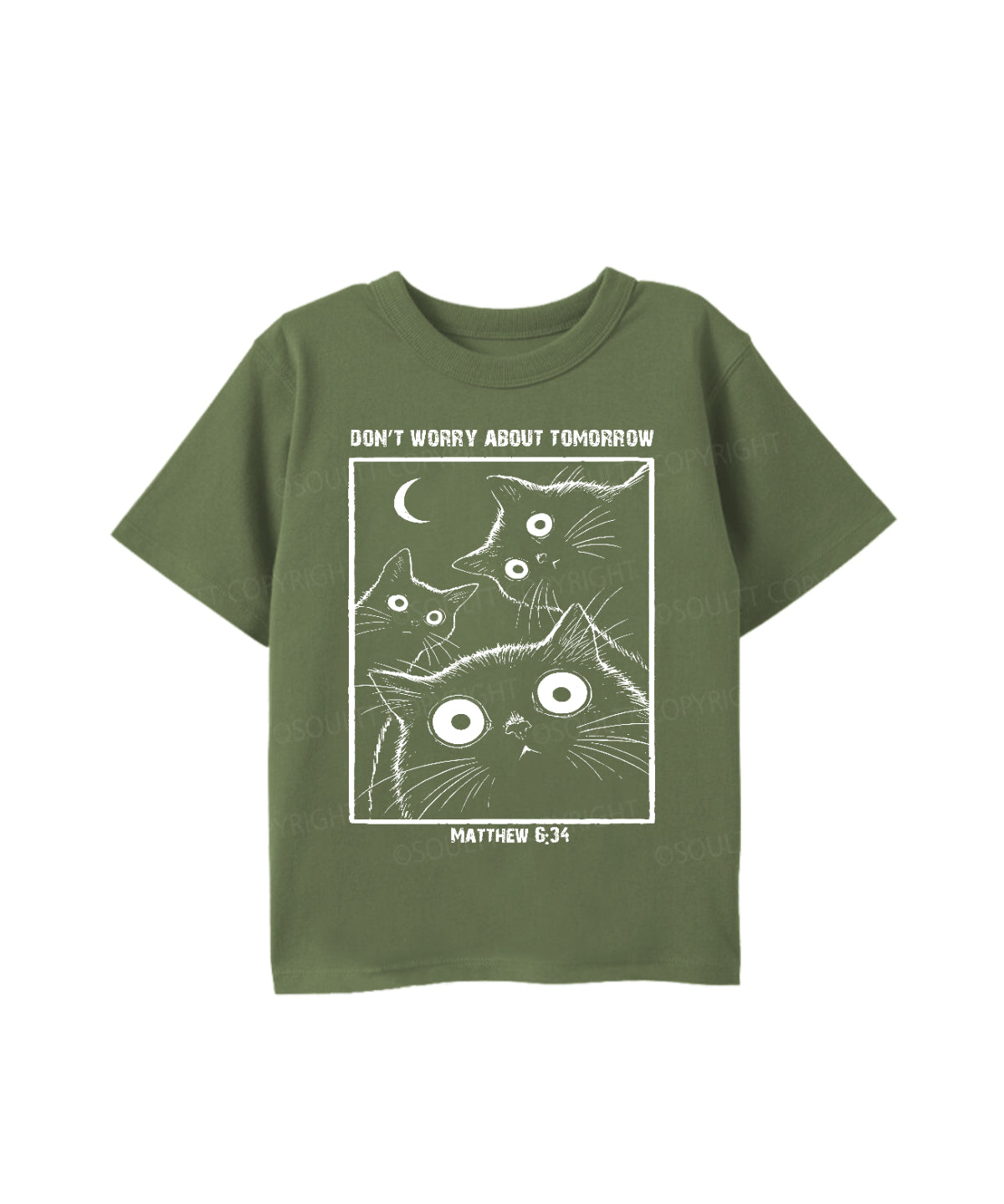 Kids Don't Worry About Tomorrow Cotton Christian T-shirt