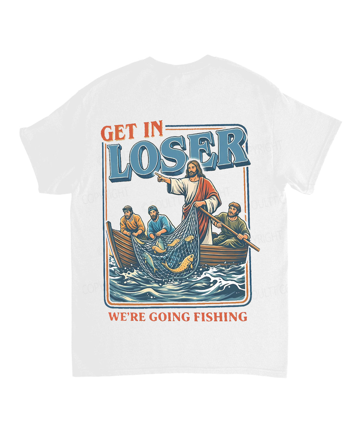 We're Going Fishing Double Sided Unisex Cotton Christian T-Shirt