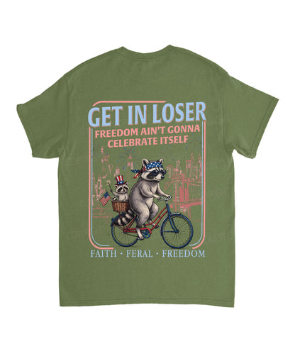Freedom Ain't Gonna Celebtat Itself Double Sided Unisex Cotton Christian T-Shirt