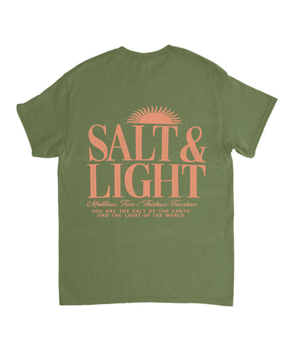 Salt & Light Double Sided Unisex Cotton Christian T-Shirt