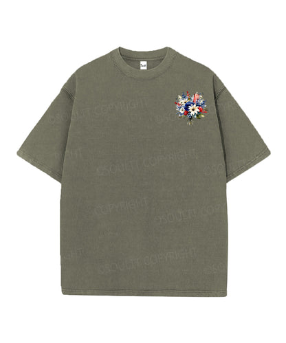 250 Years America Anniversary Double Sided Unisex Christian Washed T-Shirt & Shorts