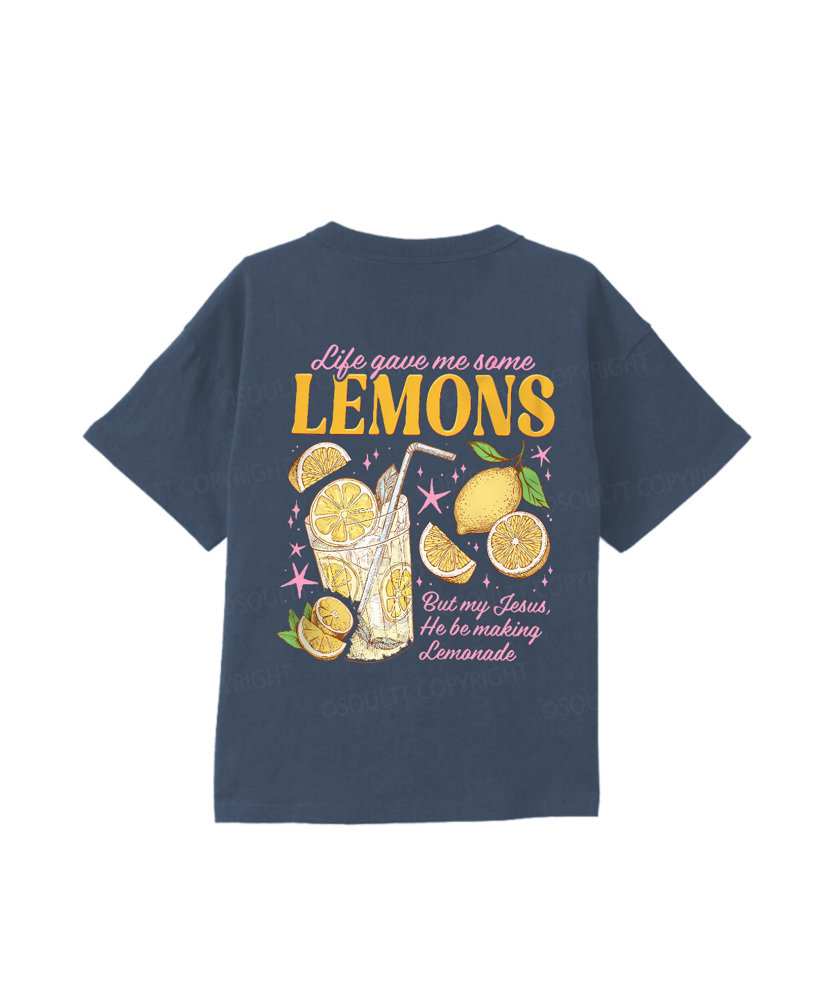 Kids Life Gave Me Some Lemons Double Sided Cotton Christian T-shirt