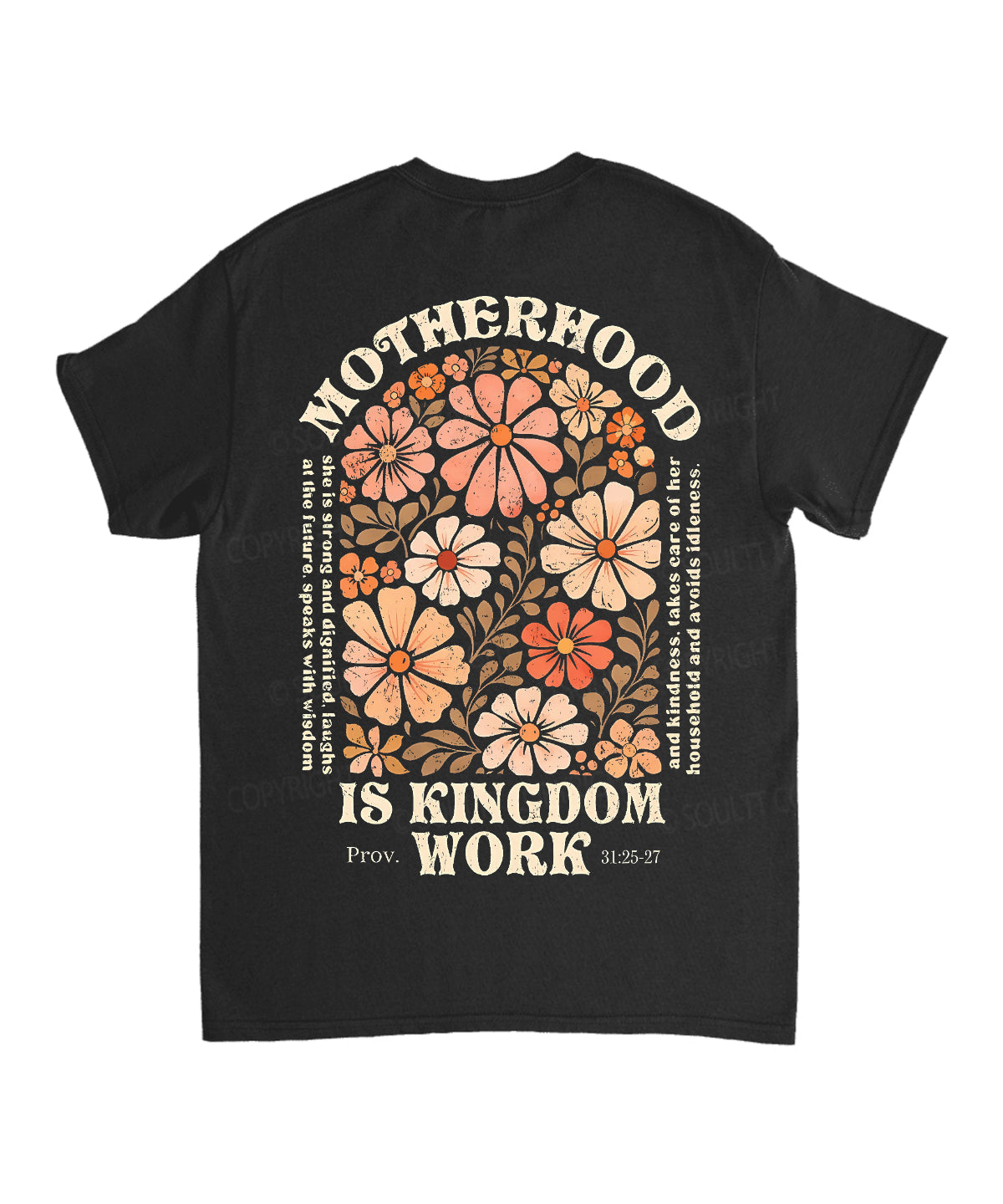 Motherhood Is Kingdom Work Double Sided Unisex Cotton Christian T-Shirt