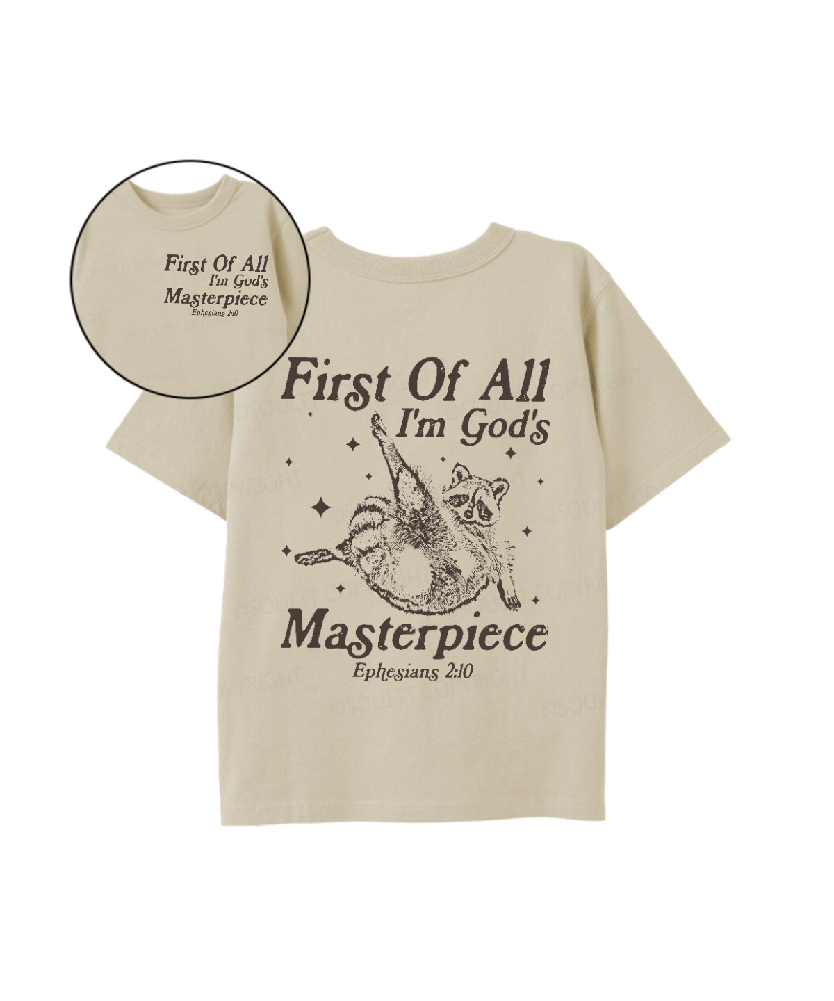Kids First Of All I'm God's Double Sided Cotton Christian T-shirt