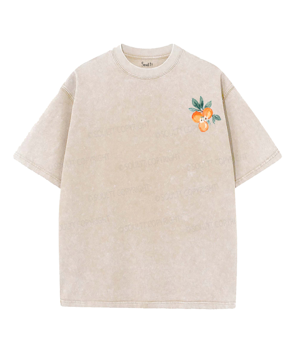 Fruit Of The Spirit Double Sided Unisex Washed Christian T-shirt