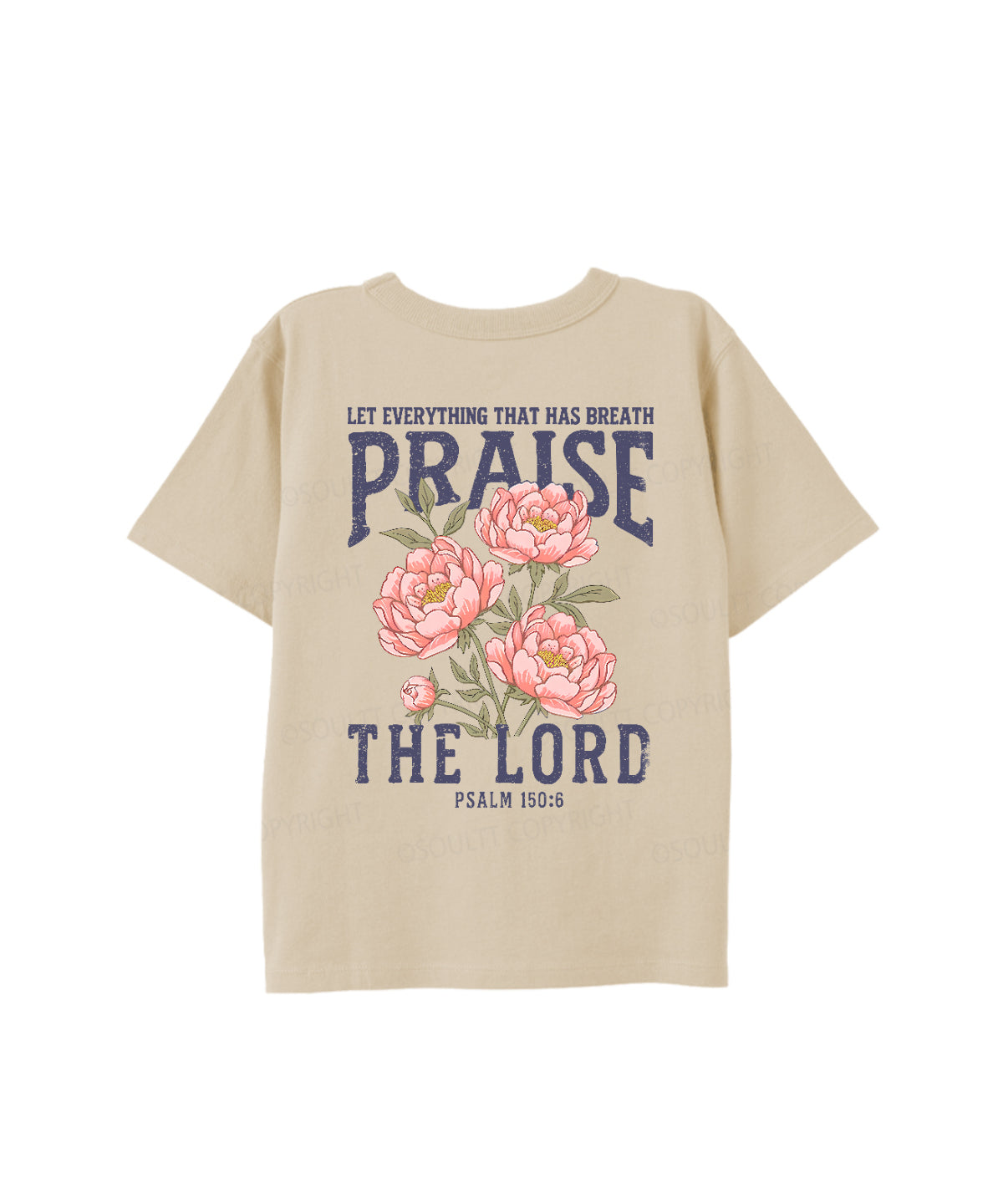 Kids Praise The Lord Double Sided Cotton Christian T-shirt