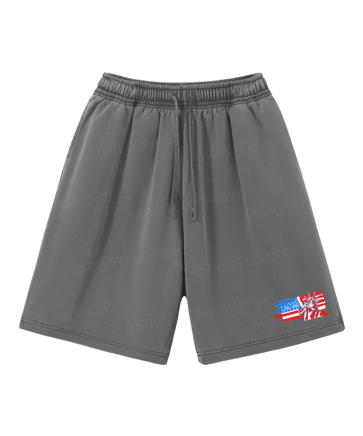 250 Years America Anniversary Double Sided Unisex Christian Washed T-Shirt & Shorts