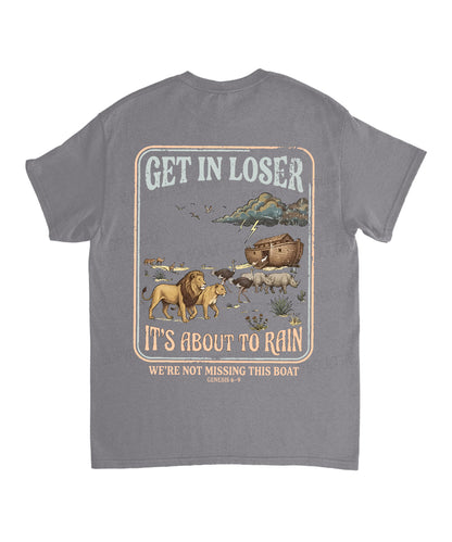 It's About To Rain We're Not Missing This Boat Double Sided Unisex Cotton Christian T-Shirt