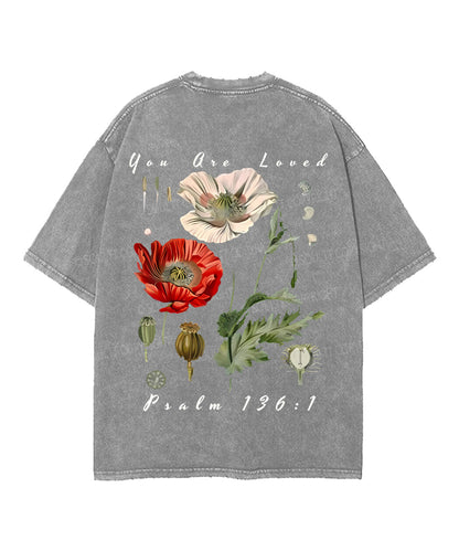 You Are Loved Double Sided Unisex Washed Christian T-shirt