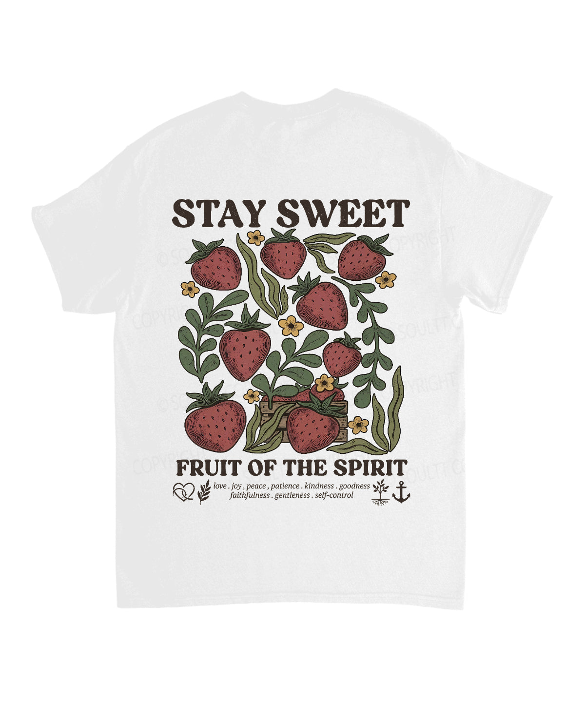 Fruit Of The Spirit Double Sided Unisex Cotton Christian T-Shirt